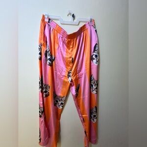 Dressed in Lala Satin Meow or Never Cat Playsuit Pants